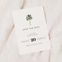 Palm Tree Wedding Save The Dates, thumbnail 1 of 4