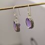 Purple Amethyst Sterling Silver Earrings, thumbnail 7 of 7