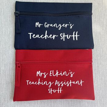 Thank You Teaching Assistant Stuff Personalised Pencil Case, 5 of 5