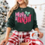 Merry And Bright Festive Christmas Jumper For Women, thumbnail 3 of 8