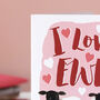 Funny I Love Ewe Sheep Valentine's Card, thumbnail 2 of 7