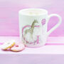 Children's Pink Initial Bone China Mini Mug, thumbnail 1 of 6