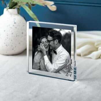 Personalised Wedding Anniversary Gift For Couple Photo Plaque, 6 of 12
