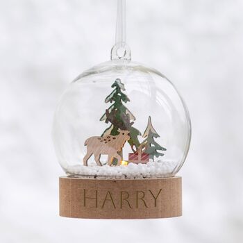 Personalised LED Christmas Bauble, 4 of 9