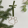 Wire Paw Christmas Tree Decoration, thumbnail 1 of 5