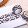 Gothic Bat Washi Tape Eco Friendly Paper Masking Tape, thumbnail 1 of 2