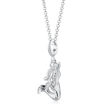 Mermaid Charm Necklace, Sterling Silver Or Gold Plated, 3 of 9