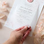 Pink Floral Christening Invitations, thumbnail 2 of 7
