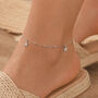 Handmade Sterling Silver Starfish Anklet, thumbnail 1 of 3