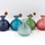 Small Recycled Glass Bud Vase | Patterned Five Colours, thumbnail 1 of 5