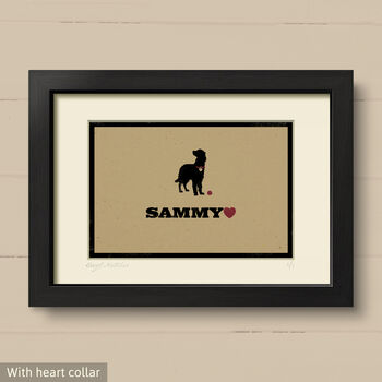 Personalised Setter Print For One Or Two Dogs, 5 of 9