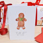 Gingerbread Man Funny Christmas Card, thumbnail 1 of 1