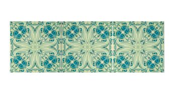 Blue Green William Morris Style Tile, 6 of 9