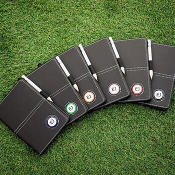 Personalised Golf Scorecard Holder In Blue, 3 of 4