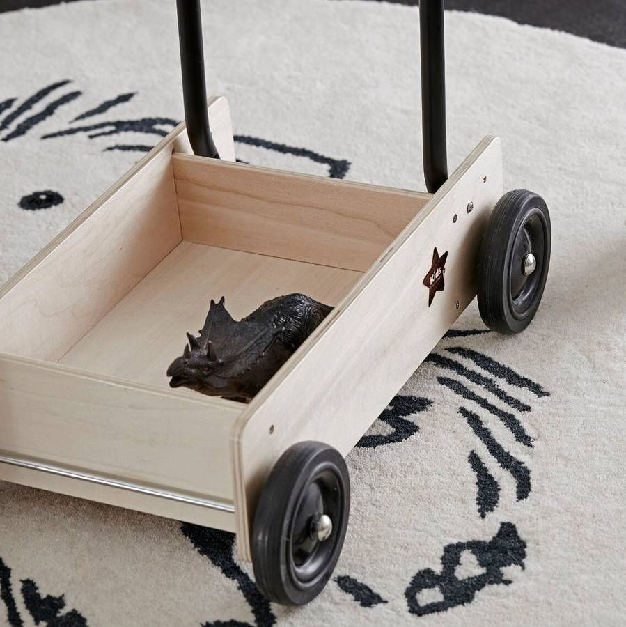 wooden walker ride on