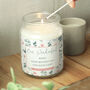Personalised Floral Large Scented Candle Jar, thumbnail 1 of 7