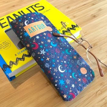 Personalised Star And Moon Child's Glasses Case, 4 of 5