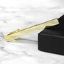 Personalised Gold Plated Tie Clip, thumbnail 7 of 8