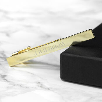Personalised Gold Plated Tie Clip, 7 of 8