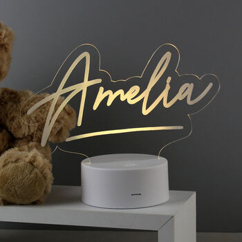 Personalised Name LED Colour Changing Night Light, 2 of 7