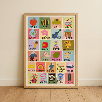 Alphabet Kids Nursery Print, 3 of 3