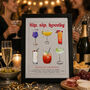 Personalised Secret Message Cocktail Personality Print Gift For Best Friend, thumbnail 4 of 12