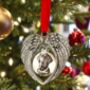 Angel Wings Remembrance Ornament With Engraved Pendant, thumbnail 1 of 2