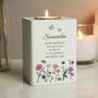 Personalised Wild Flowers Tealight Holder For Mum, thumbnail 3 of 3