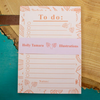 Pink Botanical To Do List, 5 of 6