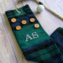 Personalised Blackwatch Tartan Golf Towel And Markers, thumbnail 1 of 11