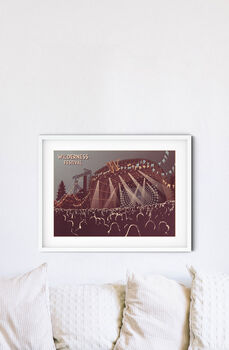 Wilderness Festival Oxfordshire Travel Poster Art Print, 2 of 8