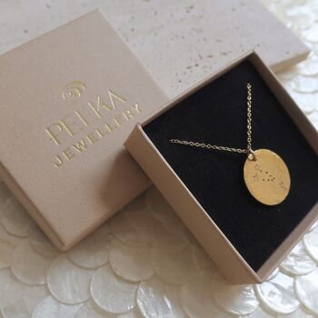 Star Stamped Star Sign Constellation Necklace, 7 of 10