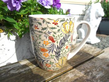 Set Of Six Mugs In Assorted William Morris Designs, 6 of 12