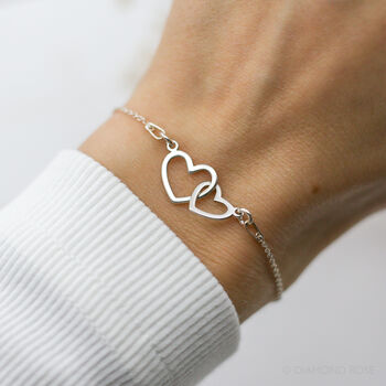 You Did It Two Hearts Bracelet – Congratulations Gift For Her, 2 of 5