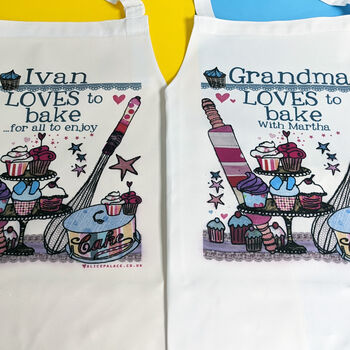 Personalised 'Loves To Bake' Apron, 7 of 11