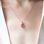 Lavender Amethyst Pendant Necklace In Sterling Silver, thumbnail 11 of 12