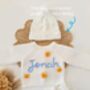 Personalised White Name Cardigan,Baby Gift, thumbnail 3 of 8