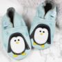 Dotty Fish Penguin Soft Leather Baby Shoes With Barefoot Soles, thumbnail 5 of 11