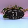 Personalised Slate Oval House Sign, thumbnail 1 of 3