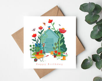 Garden Shed Birthday Card, 2 of 3