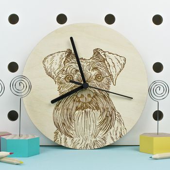 Dog Breed Portrait Wall Clocks, 9 of 12