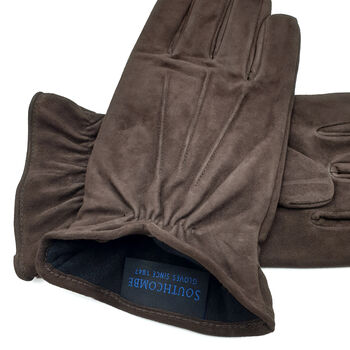 Sandford. Men's Warm Lined Suede Gloves, 10 of 11