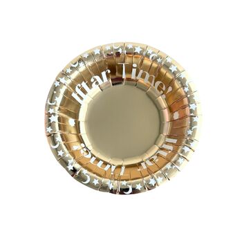 Iftar Time Party Bowls 10pk Gold, 3 of 3