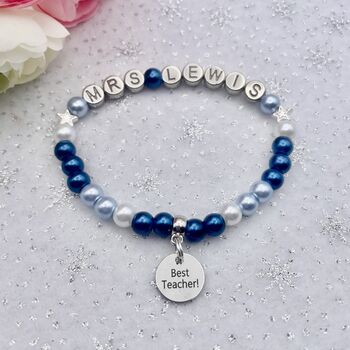 Teacher Gift, Personalised Teacher Bracelet, 3 of 11