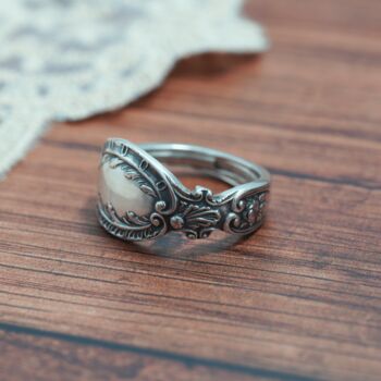 Antique Scroll Spoon Ring, 2 of 6