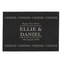 Personalised Cheese Cheese Cheese Slate Cheese Board, thumbnail 2 of 4