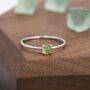Peridot Ring In Sterling Silver, thumbnail 3 of 10