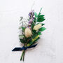 ‘Nicholas’ Winter Wedding Dried Flower Buttonhole, thumbnail 2 of 6