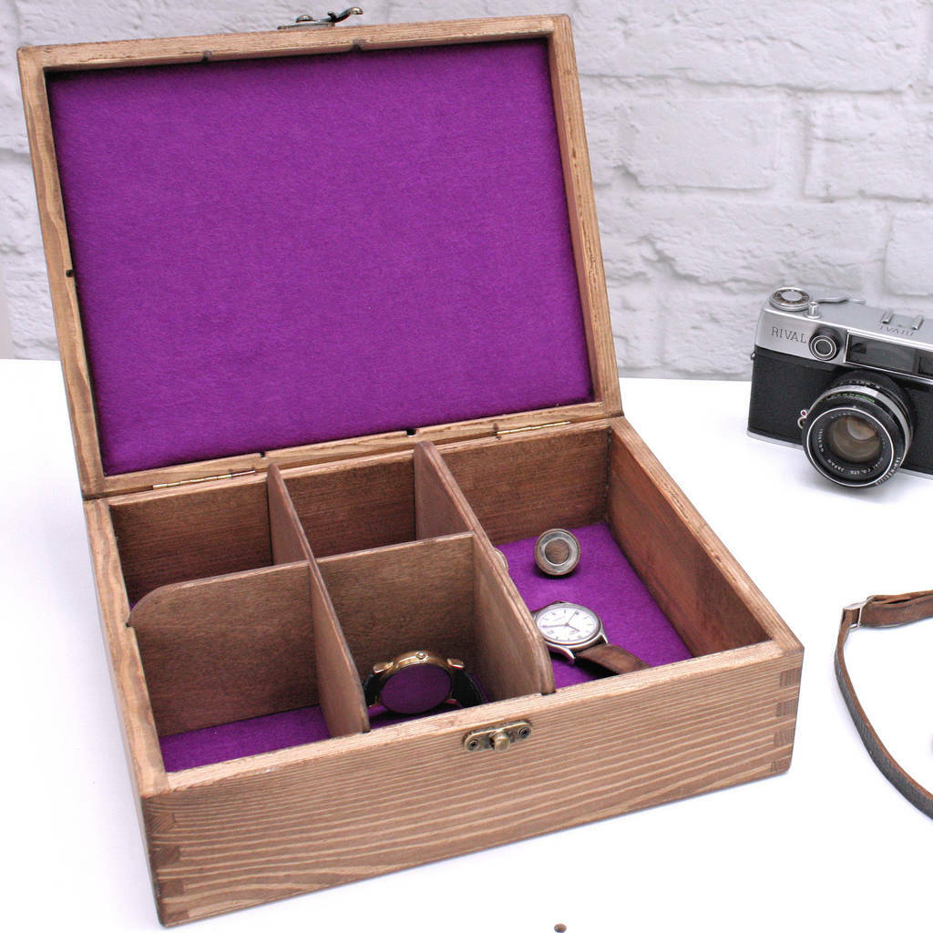 Personalised Bling Wooden Jewellery Box By Warner's End