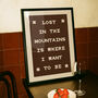Lost In The Mountains Retro Wall Art Print, thumbnail 6 of 11